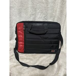 SwissGear Wenger Swiss Gear Anthem Laptop Bag w/ Shoulder Strap Black Red